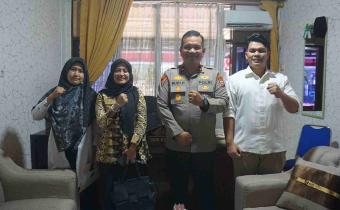 ketua Bawaslu Pasaman (Rini Juita)  melakukan koordinasi dengan Kepolisian Resor (Polres) Pasaman