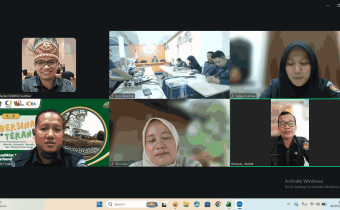  Rapat Koordinasi Pengelolaan Barang Milik Negara yang diselenggarakan secara daring melalui Zoom Meeting.