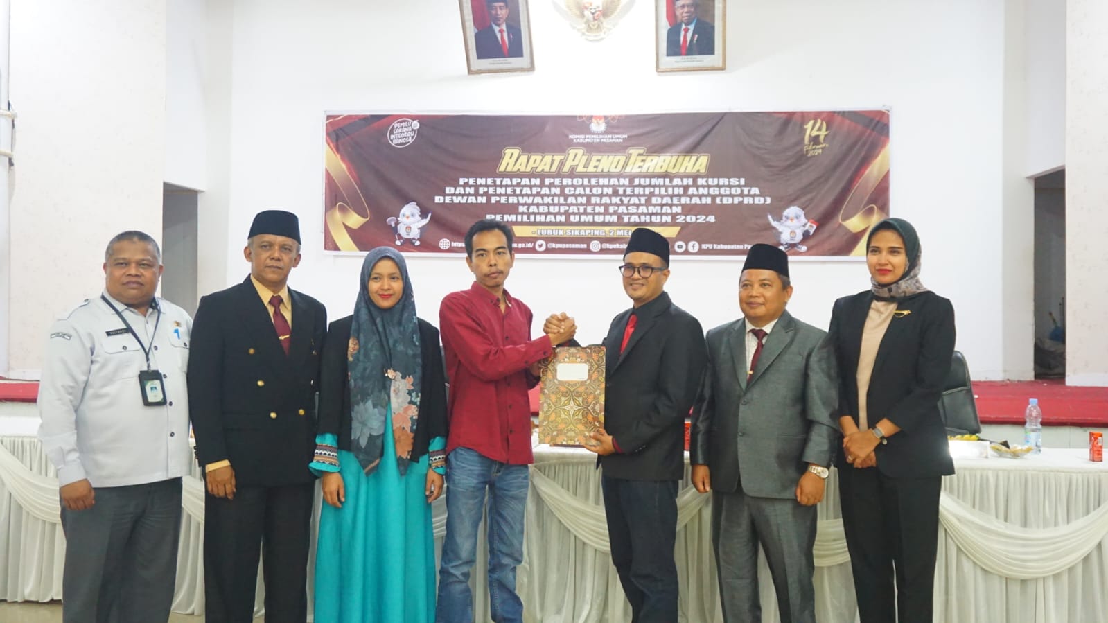 Pleno terbuka KPU Kab Pasaman