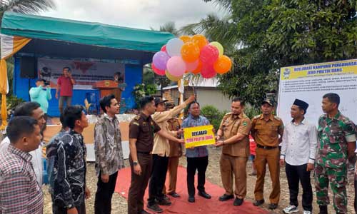 Muhamad Khadafi, Anggota Bawaslu Provinsi Sumatera Barat   Luncurkan Kampung Pengawasan Zero Politik Uang