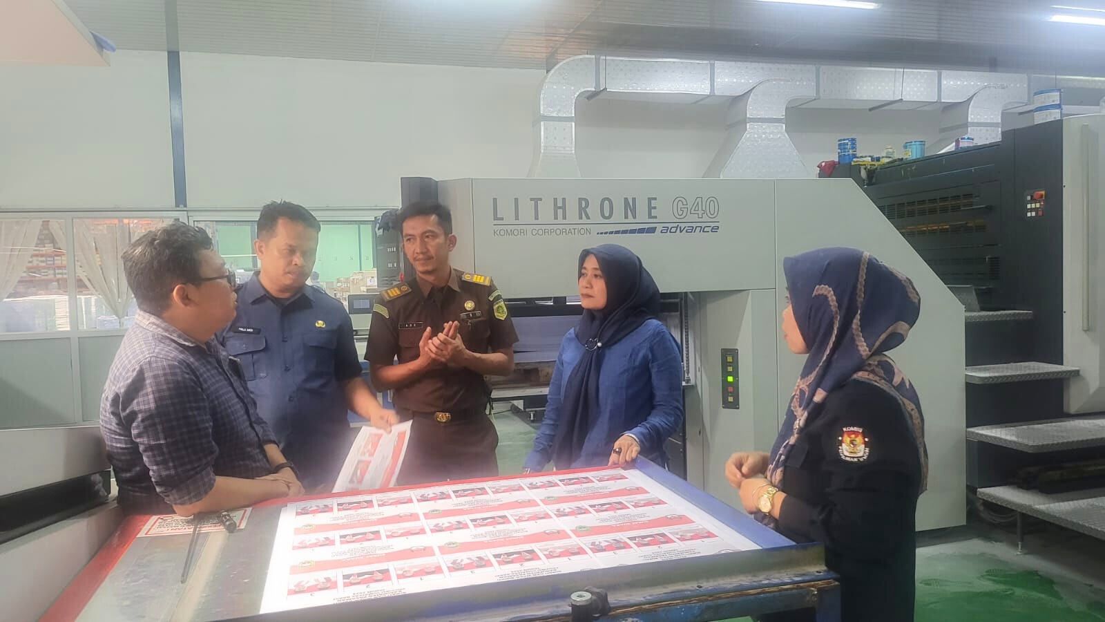 Pengawasan di PT Temprina oleh ketua Bawaslu Pasaman