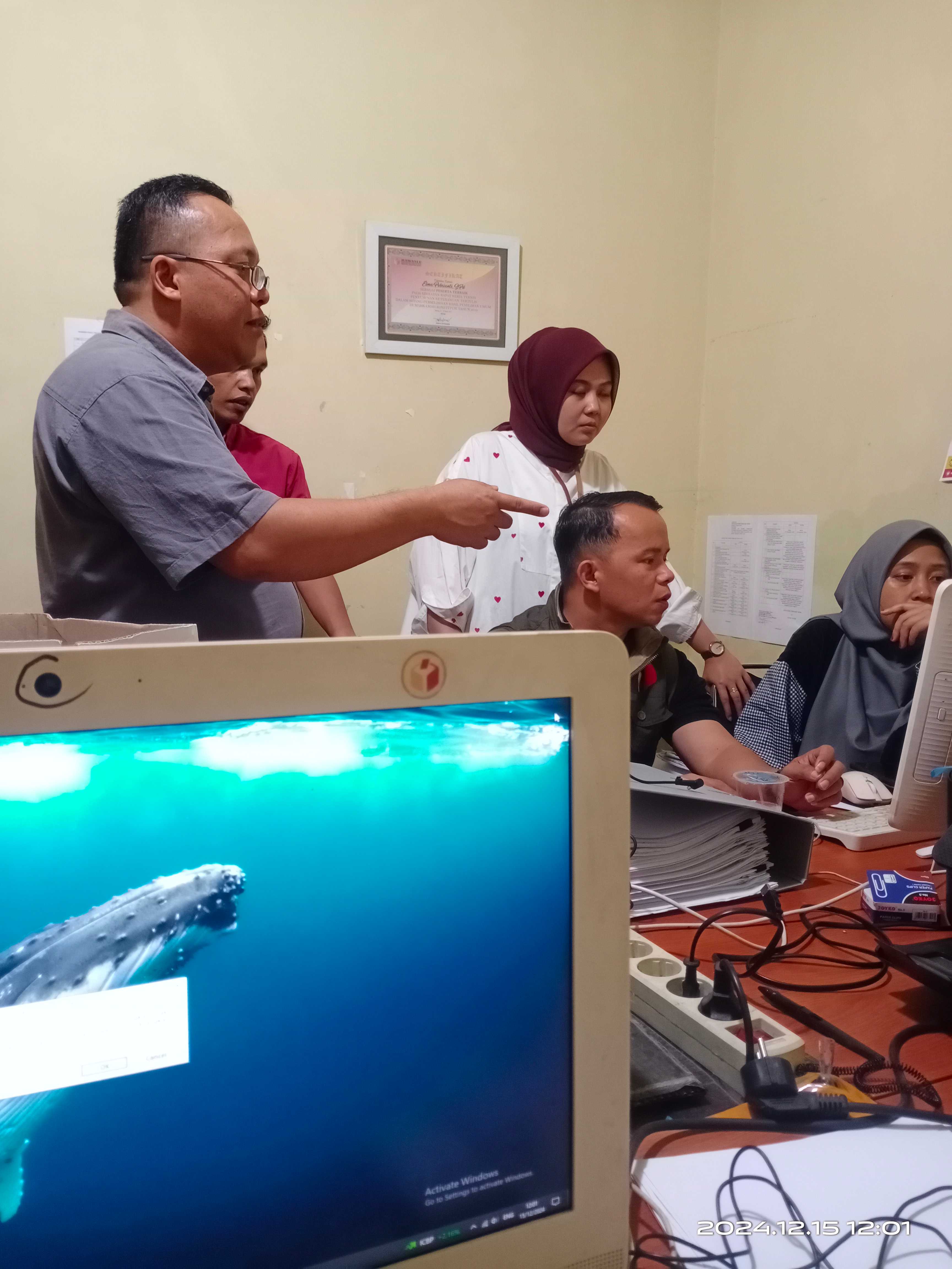 Katua Bawaslu provinsi sumatera Barat (Alni) dalam supervisi dan monitoring di  kabupaten Pasaman