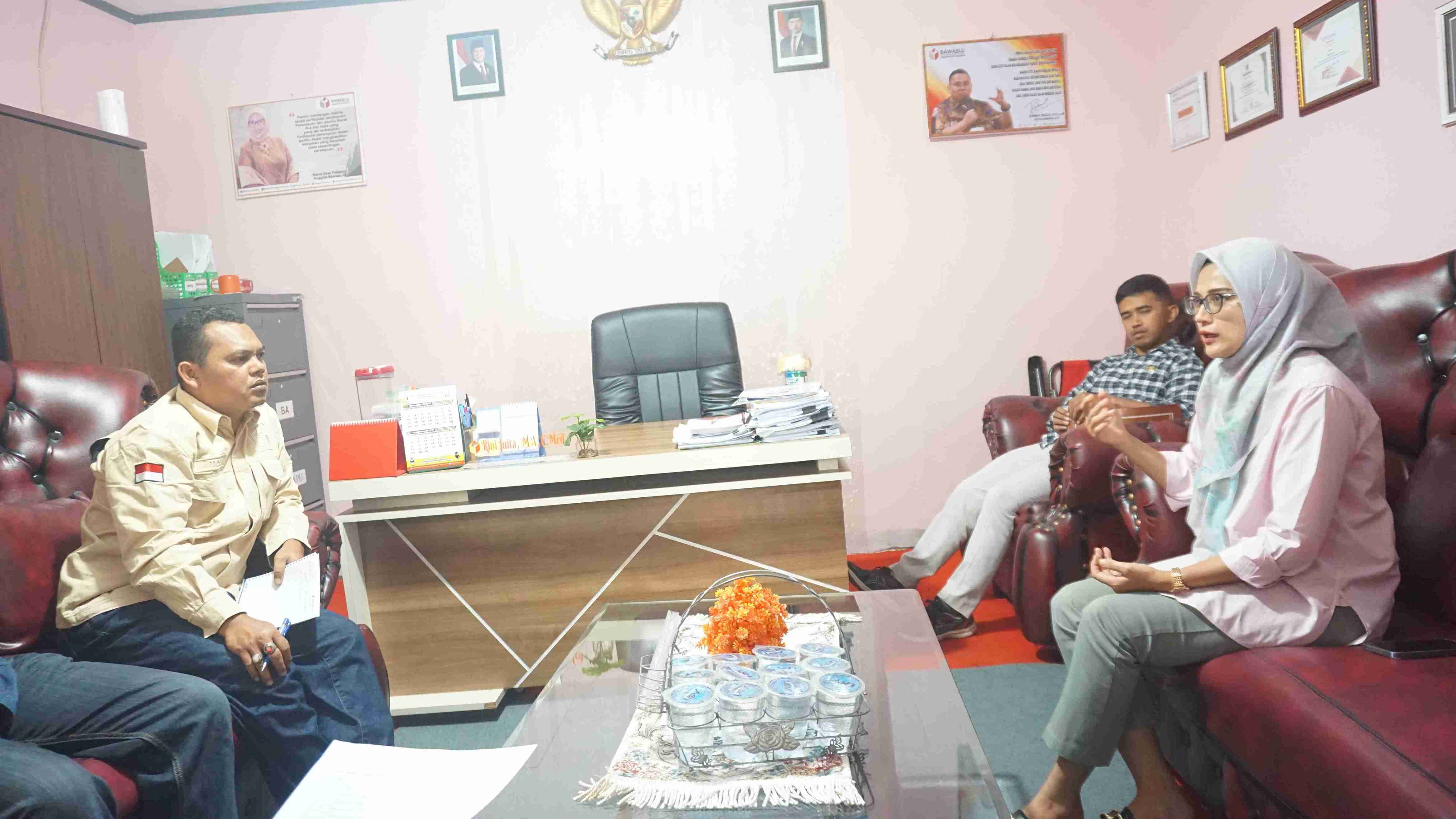 Lumban tori dalam kunjungan koordinasi KPU Kab Pasaman