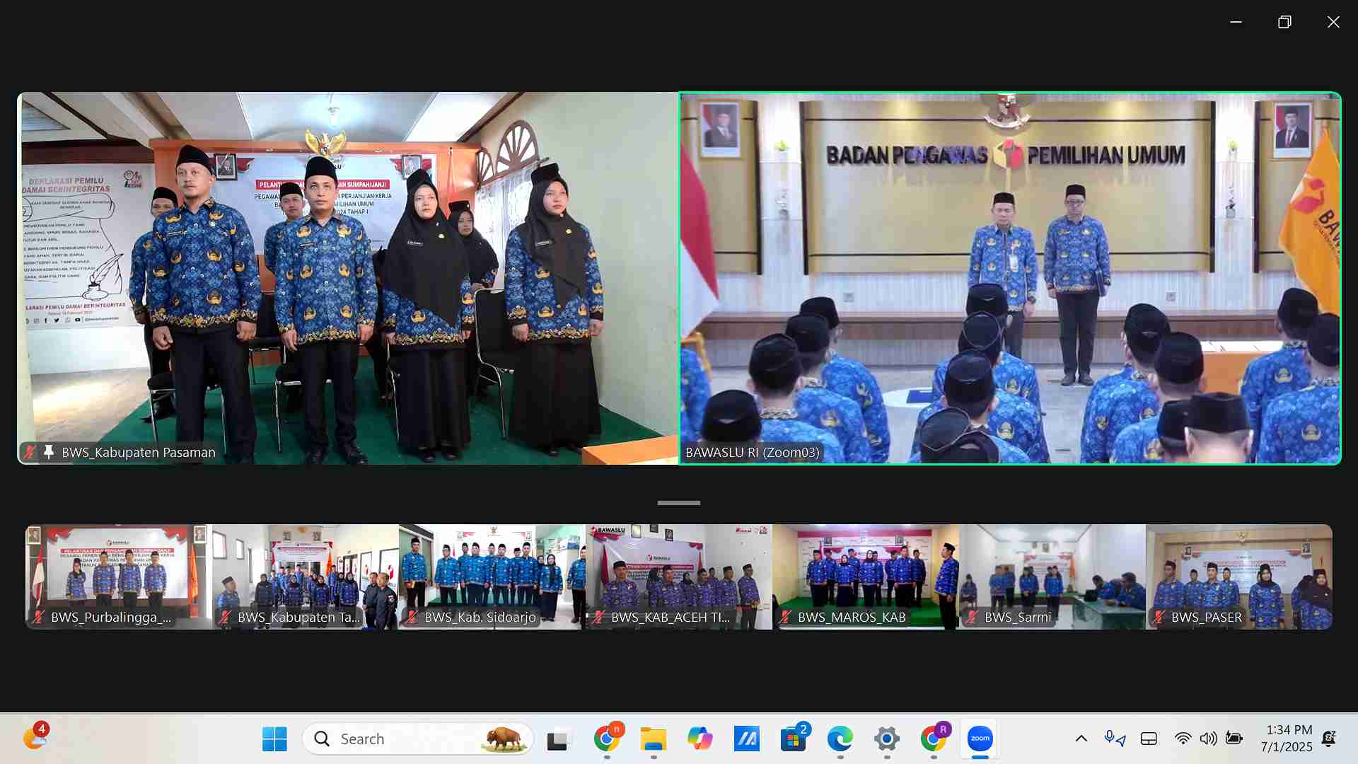 Pengambilan Sumpah/Janji PPPK Tahun Anggaran 2024 secara Daring