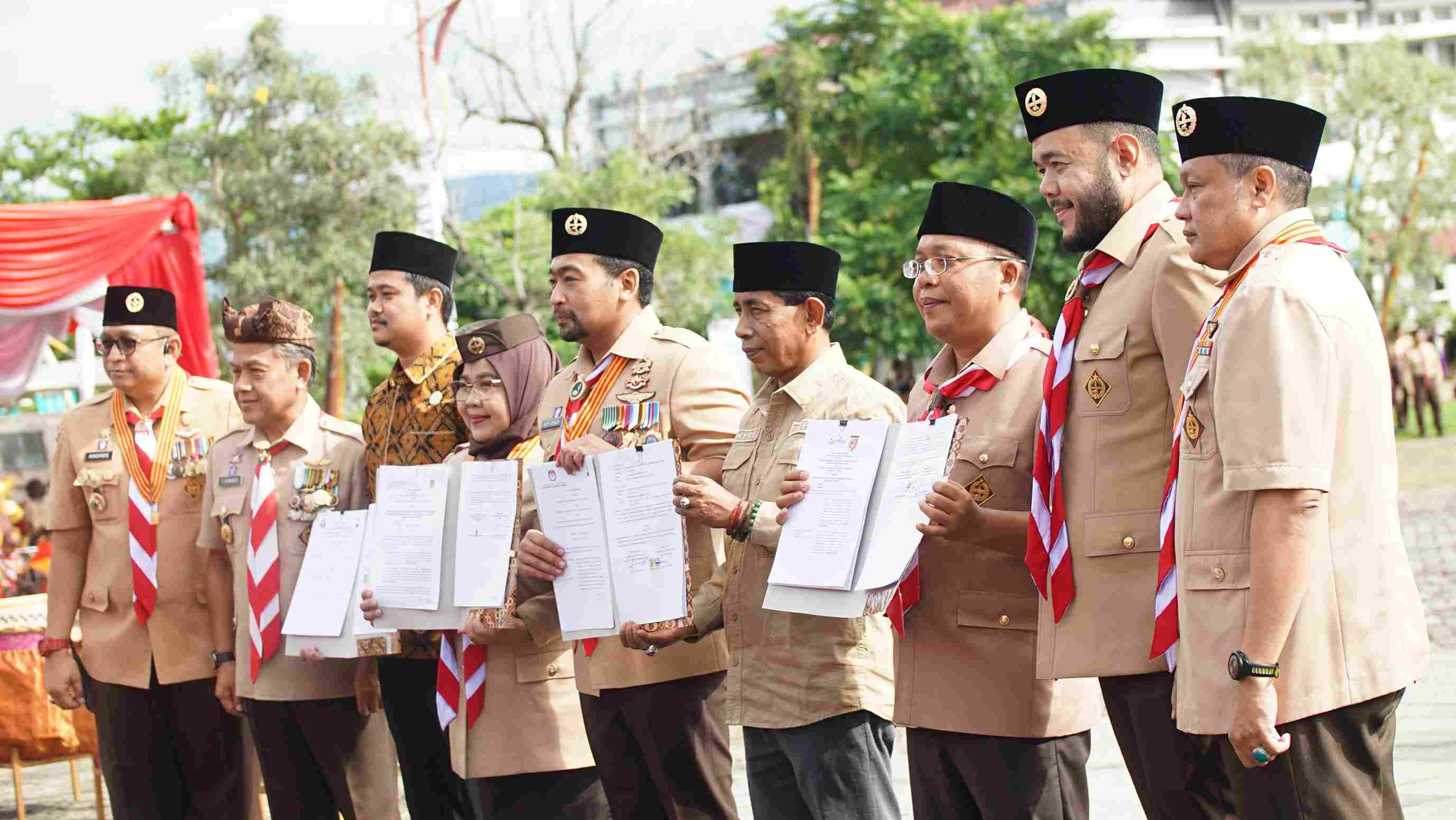  Penandatanganan MoU Saka Adhyasta Pemilu