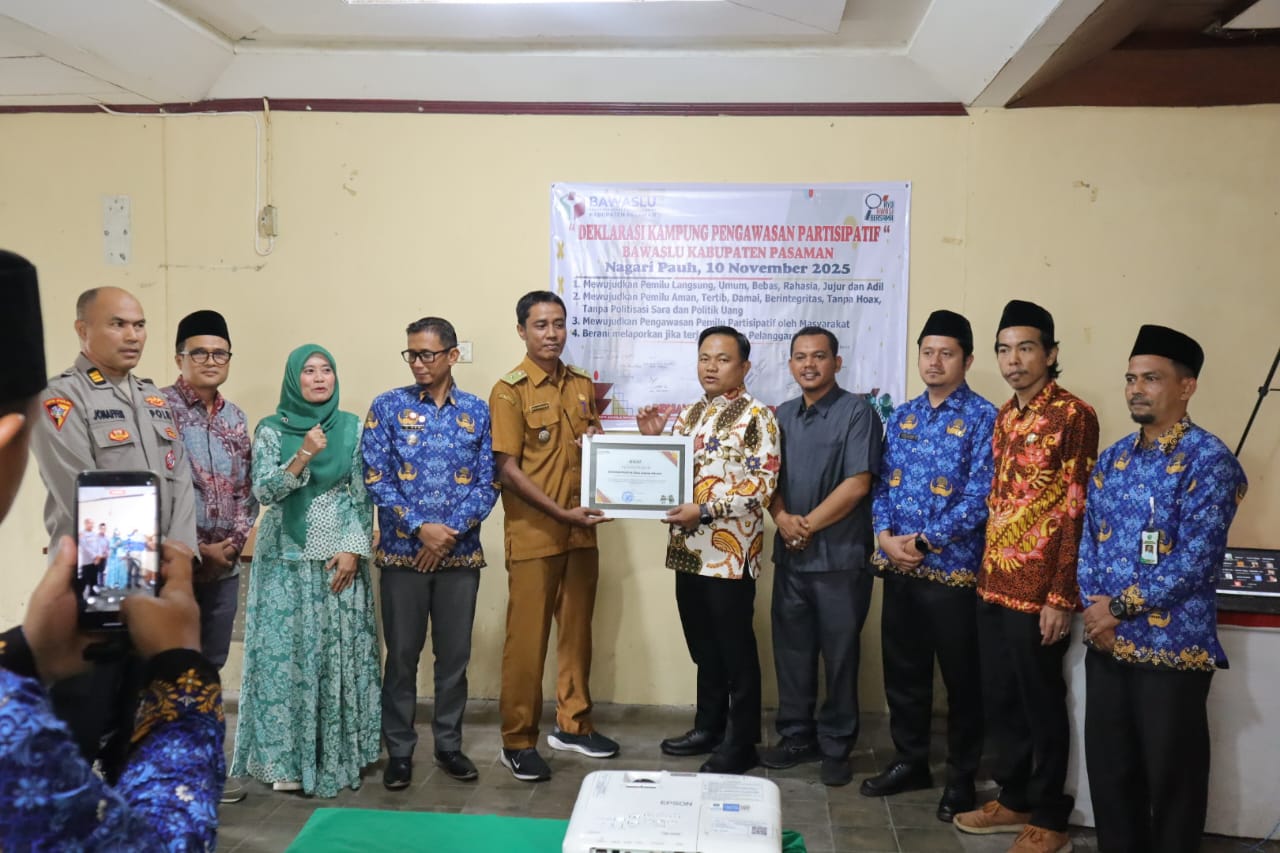 kegiatan  Deklarasi Kampung Pengawasan partisipatif