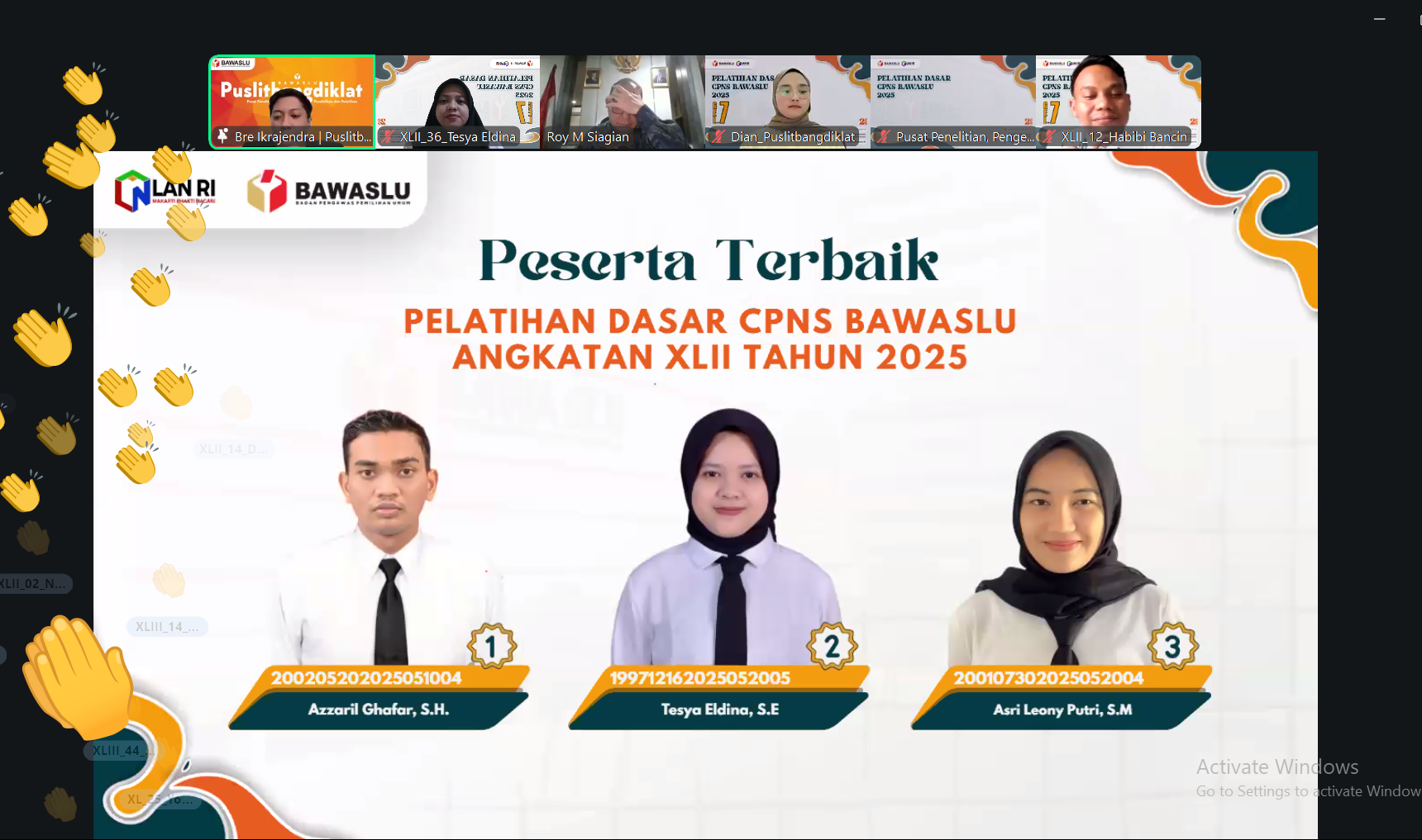 Pelepasan pelatihan dasar CPNS Bawaslu Kabupaten Pasaman