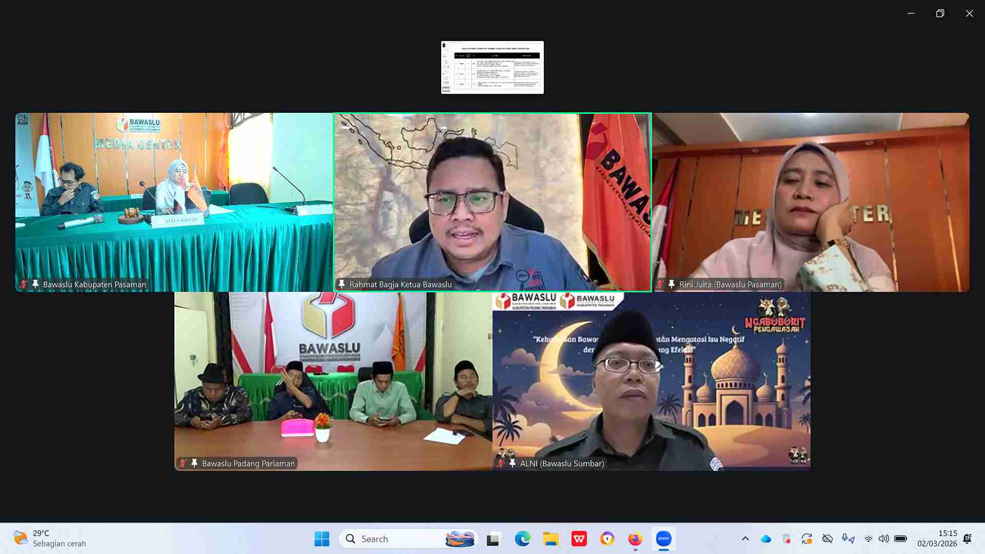 kegiatan ngebuburit Pengawasan Partisipatif bawaslu Pasaman