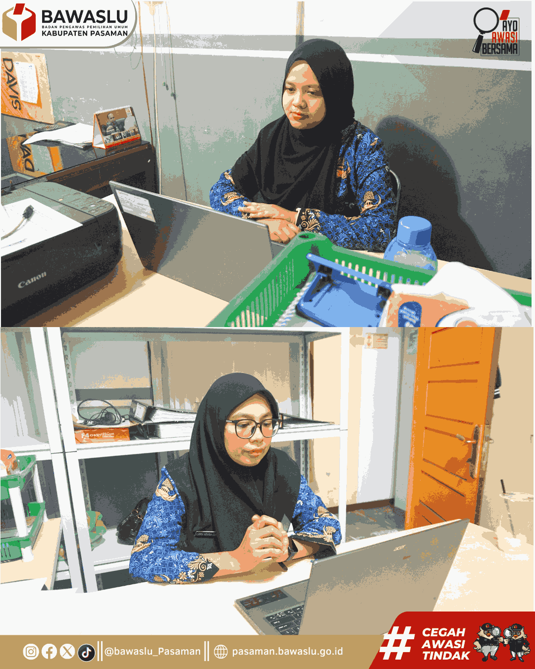 kegiatan peningkatan kompetensi Aparatur Sipil Negara (ASN) yang dilaksanakan secara daring melalui Zoom Meeting, Rabu (20/5)