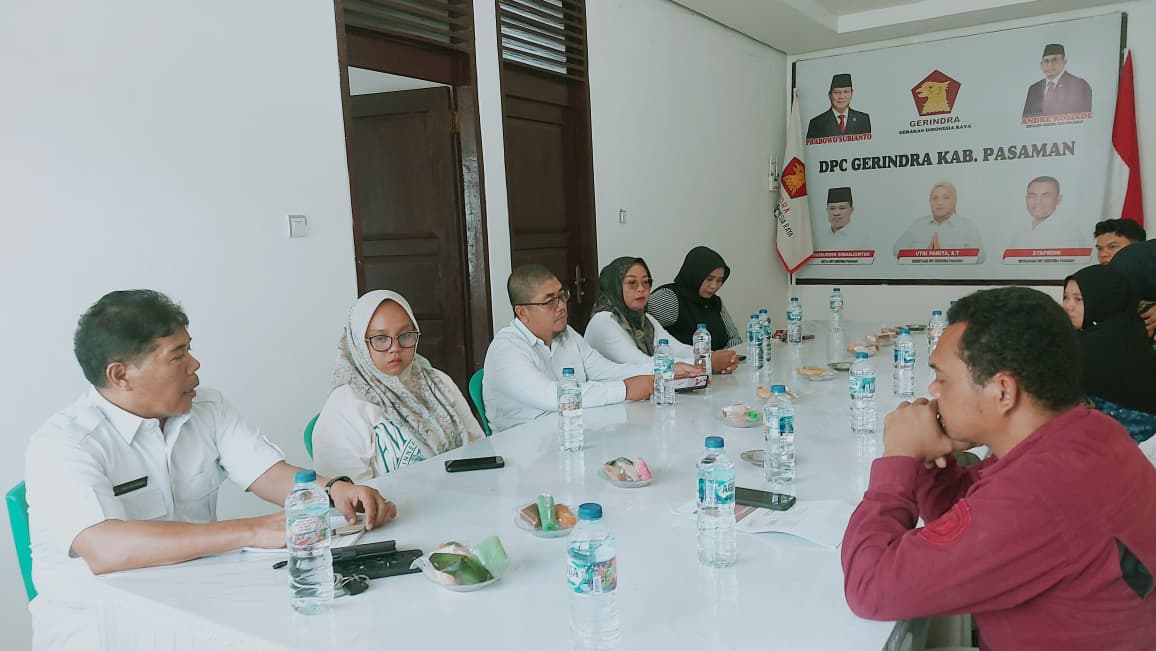 Bawaslu Pasaman Lakukan Konsolidasi dengan Partai Gerindra