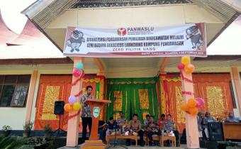 deklarasikan Kampung Pengawasan Zero Politik Uang di Nagari Silayang Kecamatan Mapattunggul Selatan