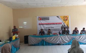  Lumban Tori, S.E.I  menyampaikan pentingnya peran serta masyarakat dalam mengawal proses demokrasi