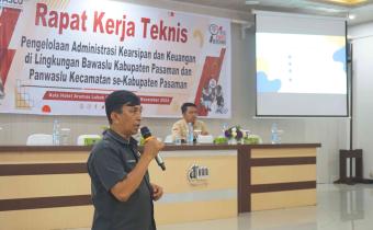 Kegiatan Bimbingan Teknis pengelolaan administrasi kearsipan dan keuangan di lingkungan Bawaslu