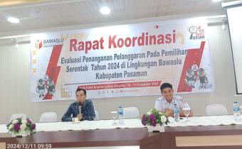 Kegiatan evaluasi penanganan pelanggaran