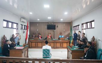 Sabar AS dalam agenda pembacaan putusan