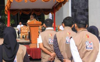  Rini Juita dalam arahan Apel Siaga Pengawasan PSU