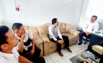 Zaini Afandi dalam kegiatan Koordinasi dengan Lapas Kelas II B untuk Jaga Data Pemilih Berkelanjutan