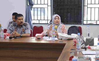 Rini Juita dalam rapat Kooordinasi tindak lanjut turunan data PDPB
