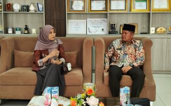 Rini Juita dalam  koordinasi dengan Bupati Pasaman