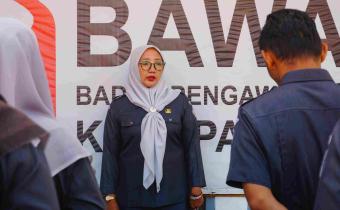 Susi Nofenti dalam kegiatan apel rutin
